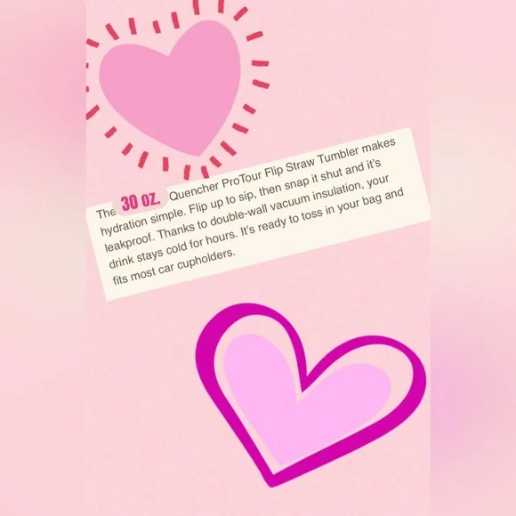 Stanley White and Pink Quencher ProTour Tumbler - Picture 4 of 12